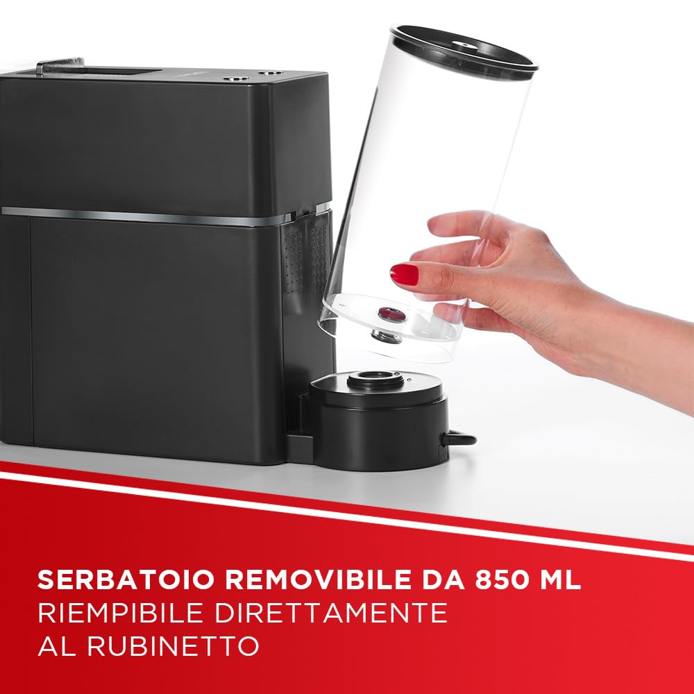 Polti Coffea S15B, Macchina per Caffè Espresso, Compatibile con Cialde E.S.E. 44 mm, Serbatoio 0.85L, Pressione Pompa 19 Bar, Nero