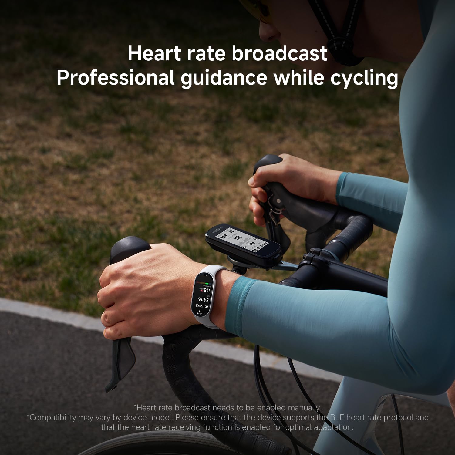 XIAOMI Smart Band 10 (Smart Watch, Fitness Tracker), display AMOLED 1.72'', autonomia fino a 21 giorni con ricarica rapida, monitoraggio accurato del benessere, Android & iOS, 5ATM, bussola